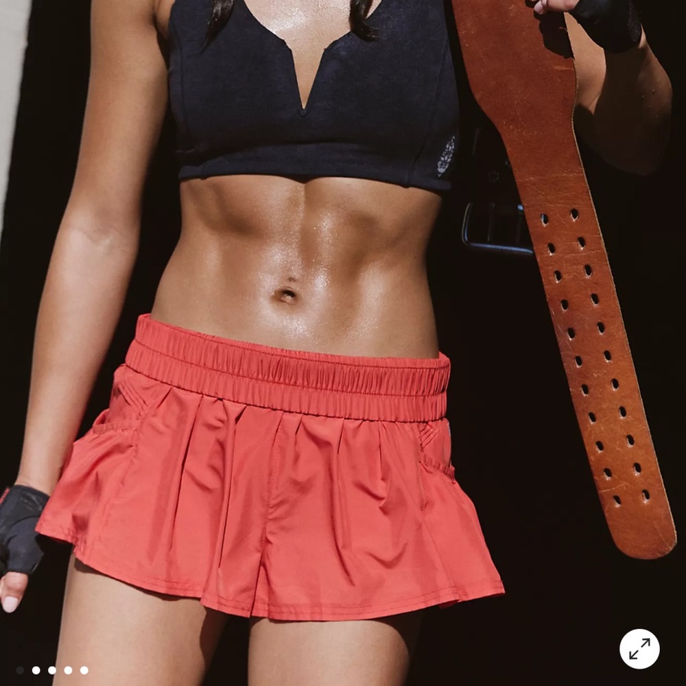 Red Get Your Flirt On Shorts FP Movement